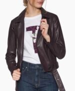 Riverdale S05 Betty Cooper Coffee Brown Biker Leather Jacket