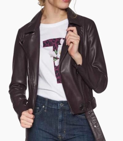 Riverdale S05 Betty Cooper Coffee Brown Biker Leather Jacket
