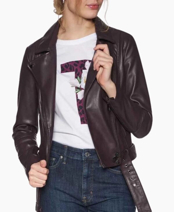 Riverdale S05 Betty Cooper Coffee Brown Biker Leather Jacket