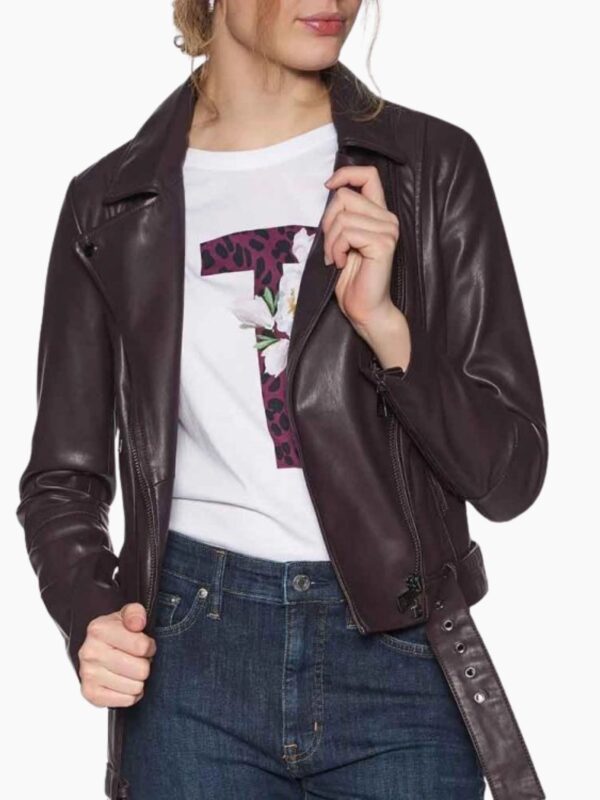 Riverdale S05 Betty Cooper Coffee Brown Biker Leather Jacket