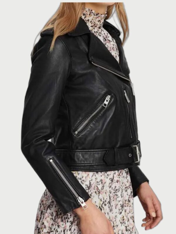 Riverdale S05 Betty Cooper Cropped Black Leather Jacket