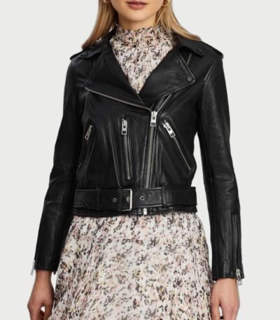 Riverdale S05 Betty Cooper Cropped Black Leather Jacket