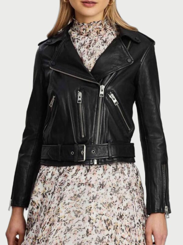 Riverdale S05 Betty Cooper Cropped Black Leather Jacket