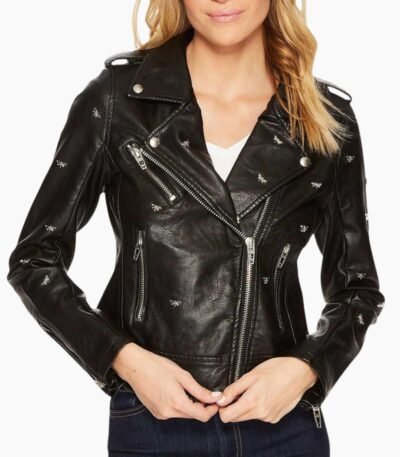 Riverdale S05 Betty Cooper Studded Biker Leather Jacket