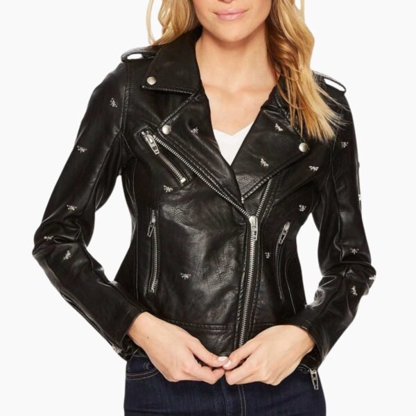 Riverdale S05 Betty Cooper Studded Biker Leather Jacket
