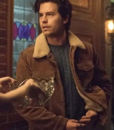 Riverdale S05 Jughead Jones Brown Shearling Fur Suede Jacket