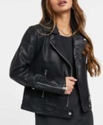 Riverdale S05 Toni Topaz Black Biker Leather Jacket