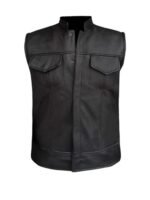 Riverdale Southside Serpents Black Leather Vest