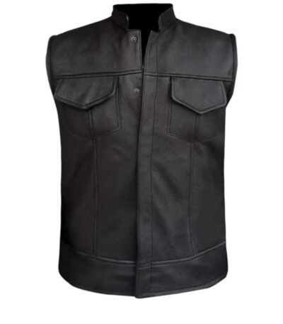 Riverdale Southside Serpents Black Leather Vest