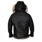 Robert All Black Shearling B3 Parka Jacket