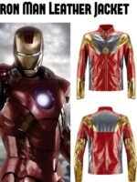 Robert Downey Homecoming Iron Man Leather Jacket