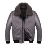 Robinson Shearling Grey B2 Leather Jacket