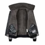 Robinson Shearling Grey B2 Leather Jacket