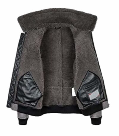 Robinson Shearling Grey B2 Leather Jacket