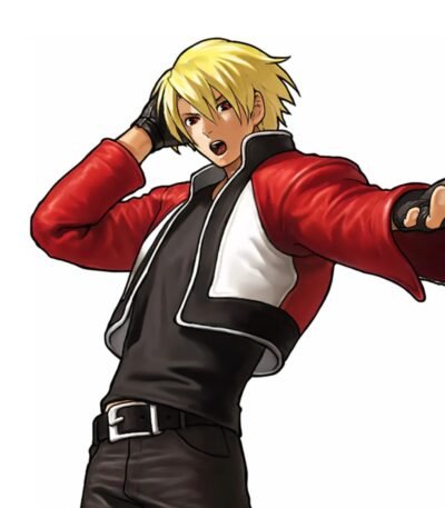 Rock Howard King of Fighters XIV White and Red Leather Jacket