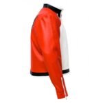 Rock Howard King of Fighters XIV White and Red Leather Jacket