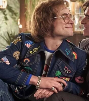 Rocketman Elton John Blue Patched Denim Jacket