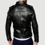 Rodey Black Biker Leather Jacket