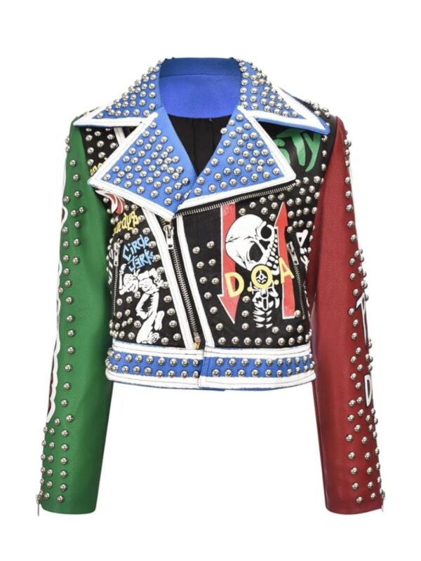 Ron Bass Disfear Studded Leather Jacket