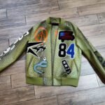 Ron Bass Kinging Olive Green Leather Jacket