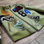 Ron Bass Kinging Olive Green Leather Jacket