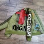 Ron Bass Kinging Olive Green Leather Jacket
