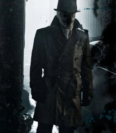 Rorschach Watchmen Double Breasted Brown Leather Coat