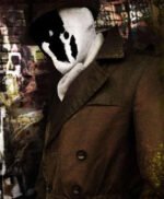 Rorschach Watchmen Double Breasted Brown Leather Coat