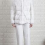 Rosa Mink Fur White Jacket