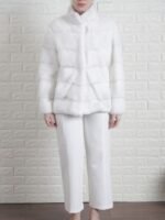 Rosa Mink Fur White Jacket