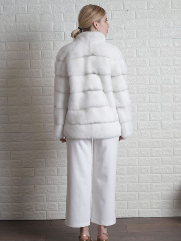 Rosa Mink Fur White Jacket