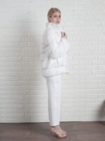 Rosa Mink Fur White Jacket