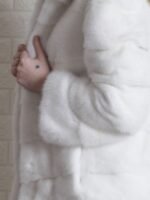 Rosa Mink Fur White Jacket