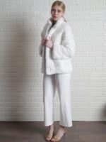 Rosa Mink Fur White Jacket