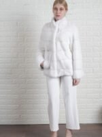 Rosa Mink Fur White Jacket