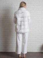 Rosa Mink Fur White Jacket