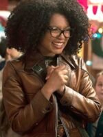 Rosalind Walker Chilling Adventures of Sabrina Dark Brown Cropped Jacket