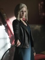 Rose McIver iZombie Black Biker Leather Jacket