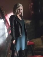 Rose McIver iZombie Black Biker Leather Jacket