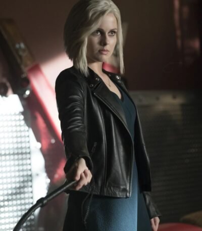 Rose McIver iZombie Black Biker Leather Jacket