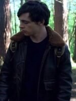 Ross Lynch Chilling Adventures of Sabrina Harvey Brown Leather Jacket