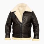 Roy B-3 Shearling Brown Leather Aviator Jacket