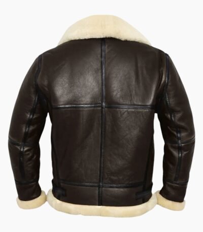 Roy B-3 Shearling Brown Leather Aviator Jacket