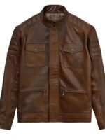 Roy Pulver Boss Level 2021 Brown Leather Jacket