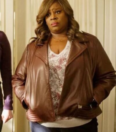 Ruby Hill Good Girls Retta Leather Brown Jacket