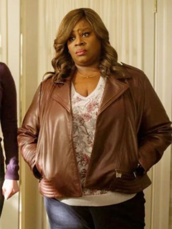 Ruby Hill Good Girls Retta Leather Brown Jacket