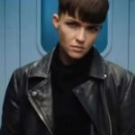 Ruby Rose SAS Red Notice Grace Lewis Leather Jacket