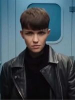 Ruby Rose SAS Red Notice Grace Lewis Leather Jacket