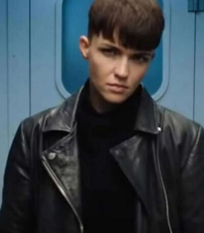Ruby Rose SAS Red Notice Grace Lewis Leather Jacket