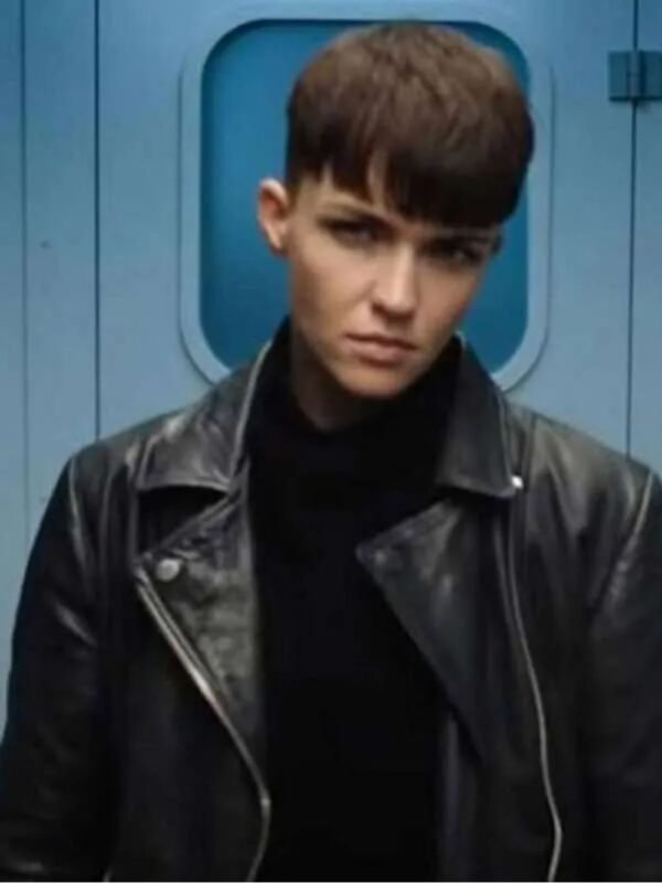 Ruby Rose SAS Red Notice Grace Lewis Leather Jacket